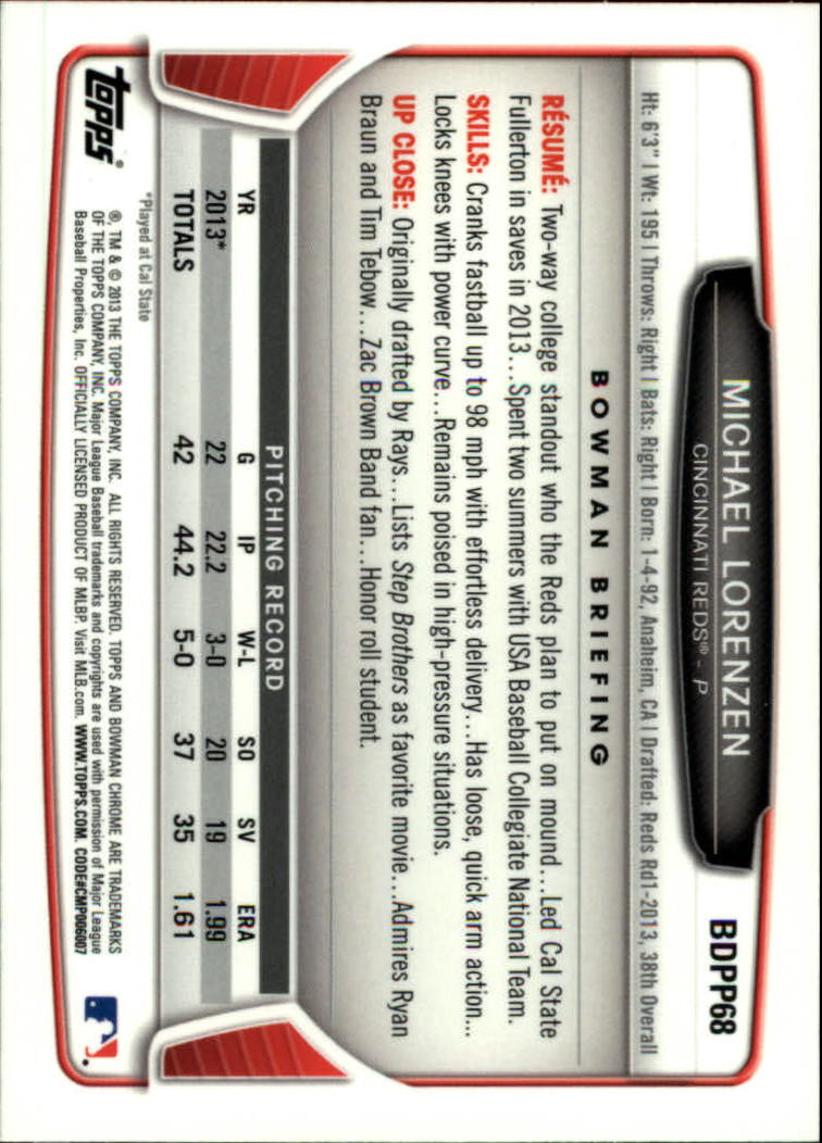 2013 Bowman Chrome Draft Draft Picks Baseball (Pick Card From List) C11 02-25 - Picture 117 of 237