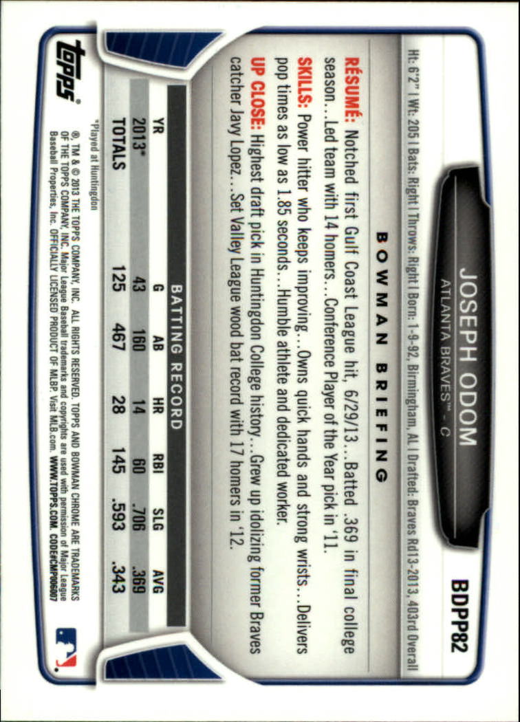 2013 Bowman Chrome Draft Draft Picks Baseball (Pick Card From List) C11 02-25 - Picture 143 of 237