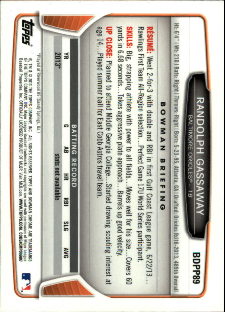 2013 Bowman Chrome Draft Draft Picks Baseball (Pick Card From List) C11 02-25 - Picture 157 of 237