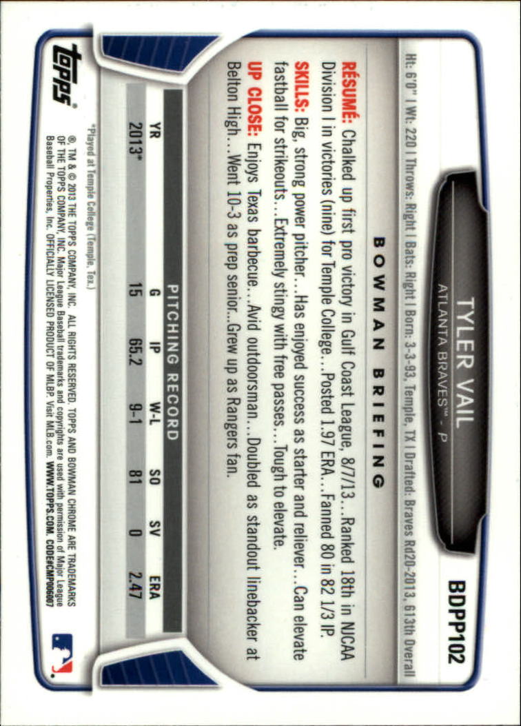 2013 Bowman Chrome Draft Draft Picks Baseball (Pick Card From List) C11 02-25 - Picture 181 of 237