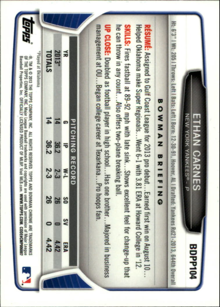 2013 Bowman Chrome Draft Draft Picks Baseball (Pick Card From List) C11 02-25 - Picture 185 of 237