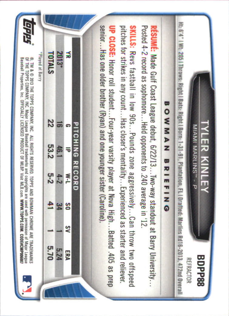 B2108- 2013 Bowman Chrome Draft Refractors BB Cards -You Pick- 15+ FREE US SHIP - Picture 140 of 347