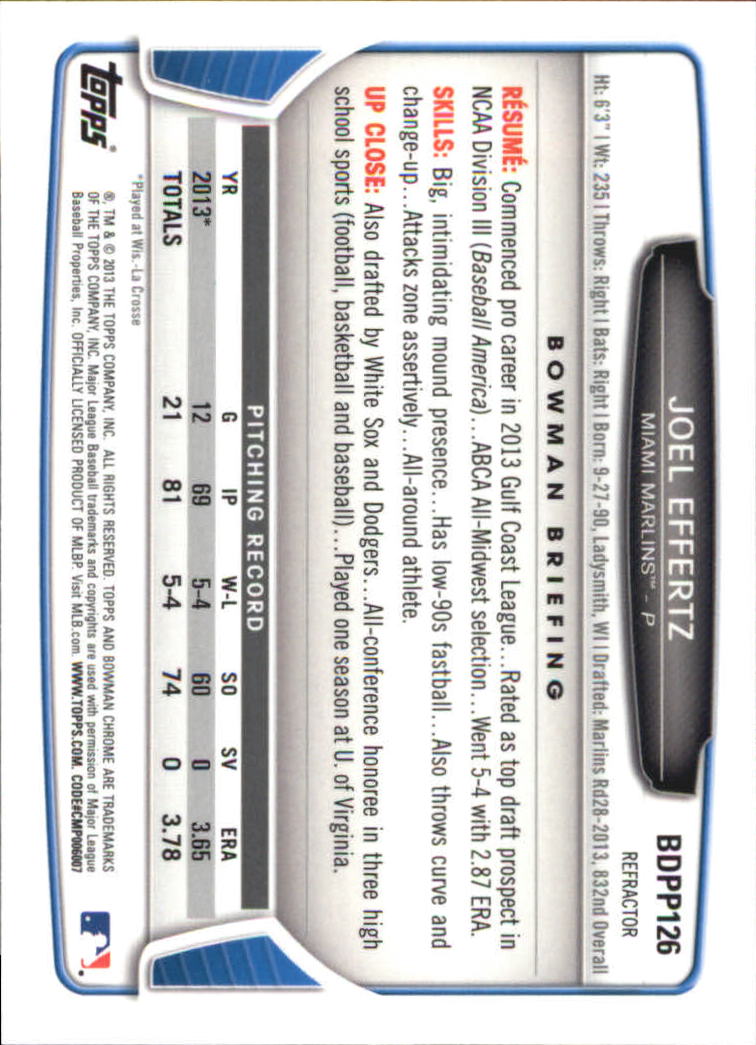 B2108- 2013 Bowman Chrome Draft Refractors BB Cards -You Pick- 15+ FREE US SHIP - Picture 208 of 347