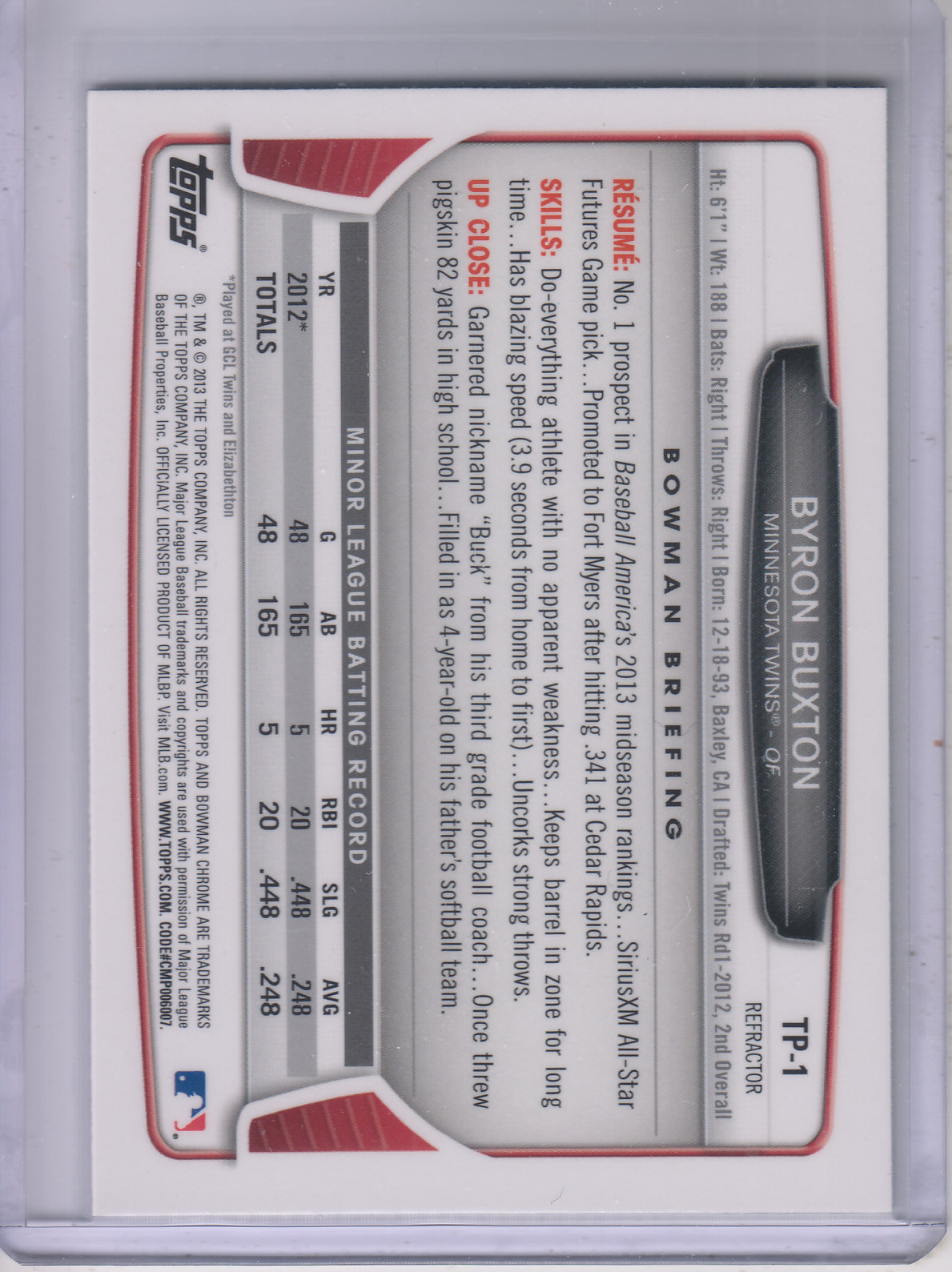 B2108- 2013 Bowman Chrome Draft Refractors BB Cards -You Pick- 15+ FREE US SHIP - Picture 286 of 347