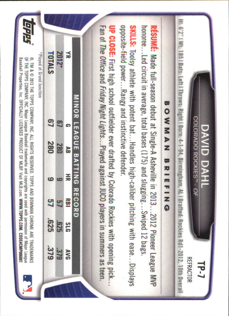 B2108- 2013 Bowman Chrome Draft Refractors BB Cards -You Pick- 15+ FREE US SHIP - Picture 295 of 347