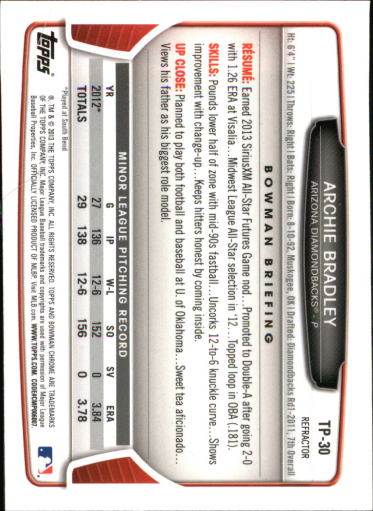 B2108- 2013 Bowman Chrome Draft Refractors BB Cards -You Pick- 15+ FREE US SHIP - Picture 327 of 347