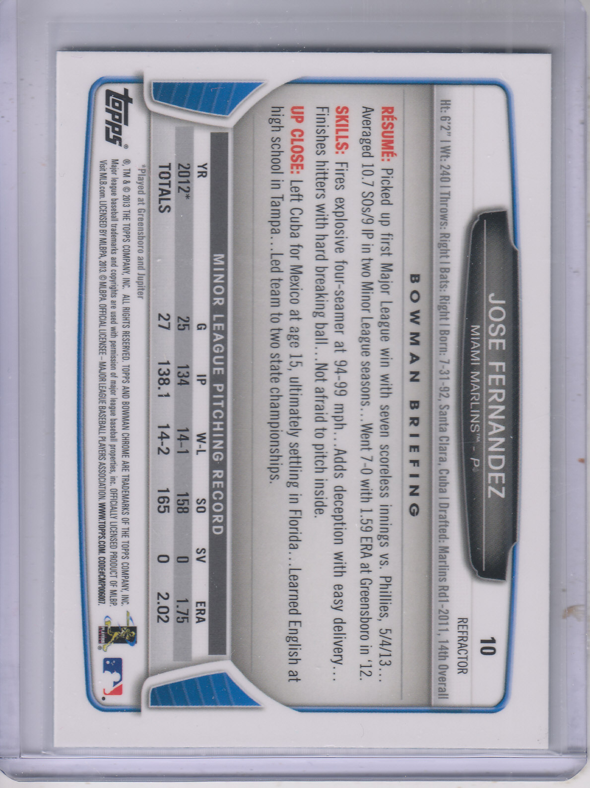 B2108- 2013 Bowman Chrome Draft Refractors BB Cards -You Pick- 15+ FREE US SHIP - Picture 226 of 347