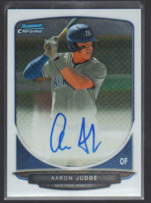 2013 Bowman Draft Draft Night Autographs Aaron Judge - Beckett News