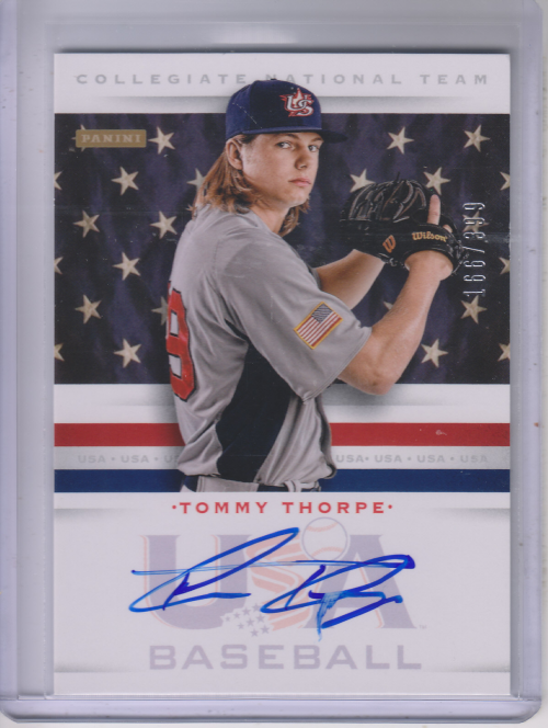 2013 USA Baseball Collegiate National Team Signatures #20 Tommy Thorpe