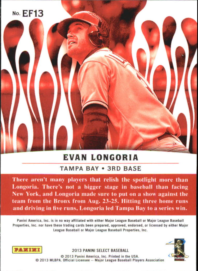 2013 Select En Fuego #EF13 Evan Longoria
