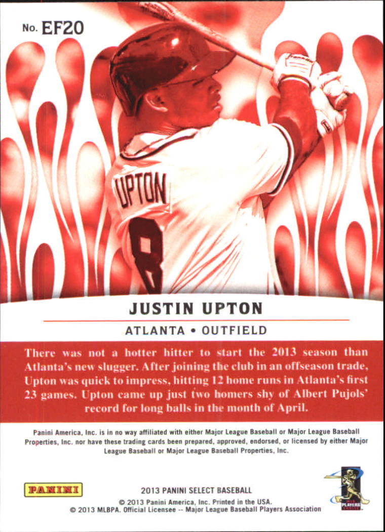2013 Select En Fuego #EF20 Justin Upton