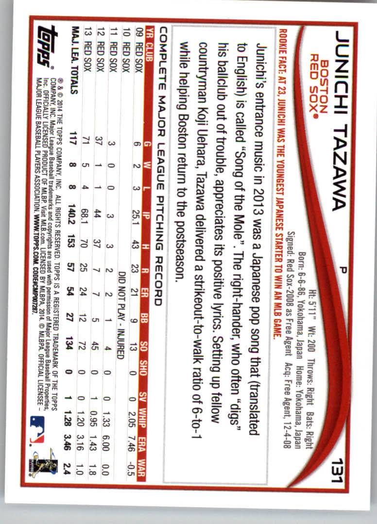 B5365- 2014 Topps Baseball Card #s 1-214 +Rookies -You Pick- 15+ FREE US SHIP - Picture 247 of 403