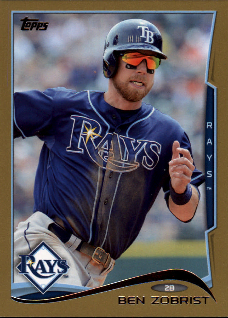 Ben Zobrist,  Tampa bay rays, Baseball cards, Tampa bay