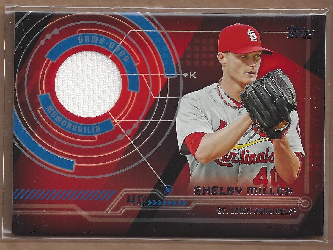 2014 Topps Trajectory Relics #TRSM Shelby Miller S2