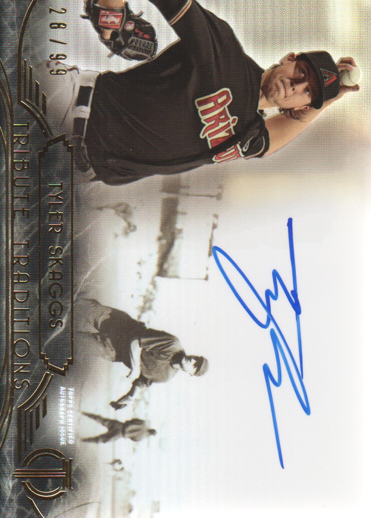 2014 Topps Tribute Tribute Traditions Autographs #TTTS Tyler Skaggs