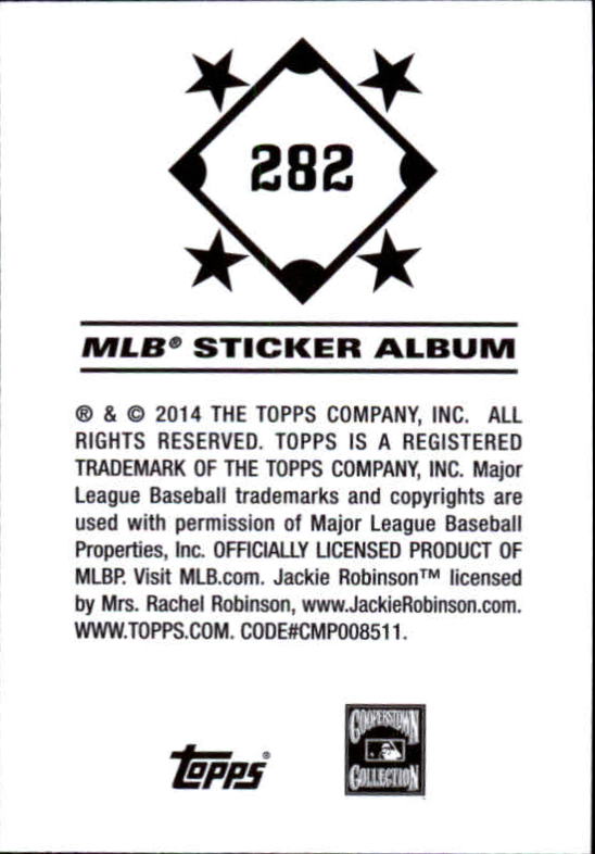 B0337- 2014 Topps Stickers Baseball Cards 201-314 -You Pick- 15+ FREE US SHIP - Picture 147 of 205