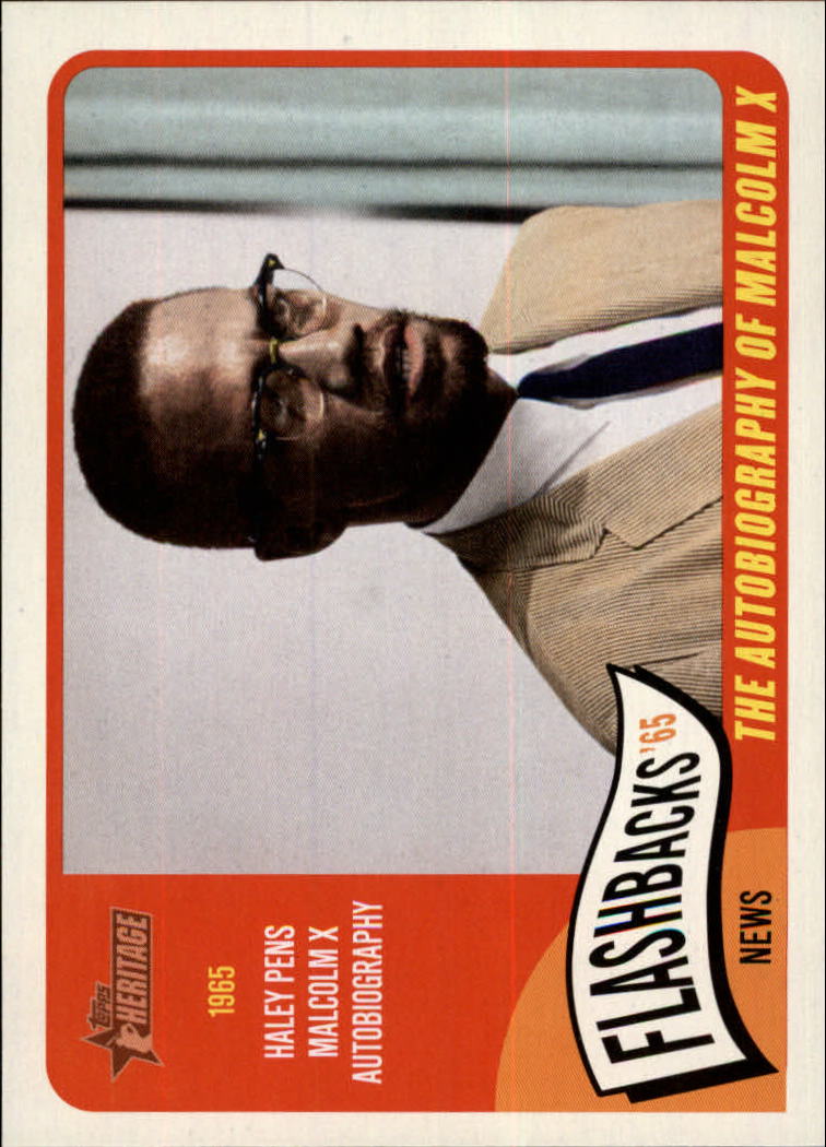 2014 Topps Heritage News Flashbacks #NFMX The Autobiography of Malcolm X