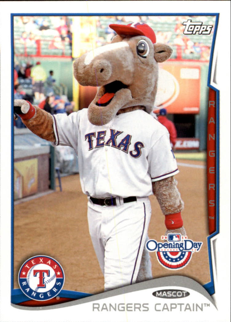 2014 Topps Opening Day Mascots #M14 Rangers Captain