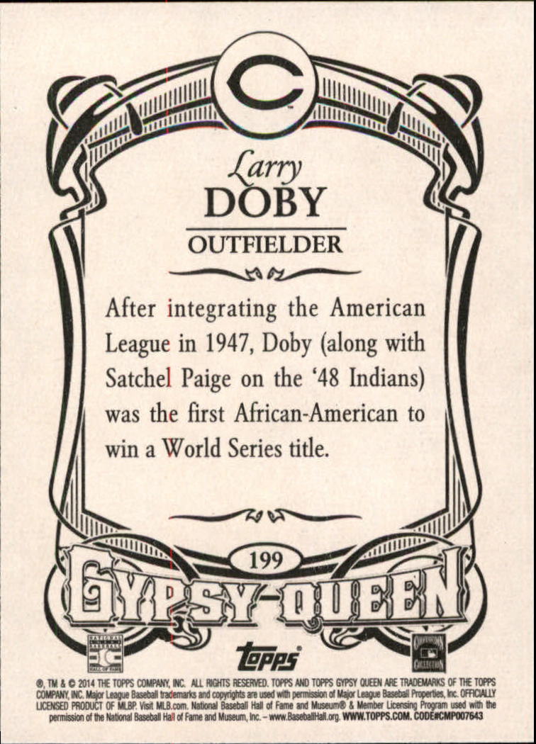 2014 Topps Gypsy Queen #199 Larry Doby back image