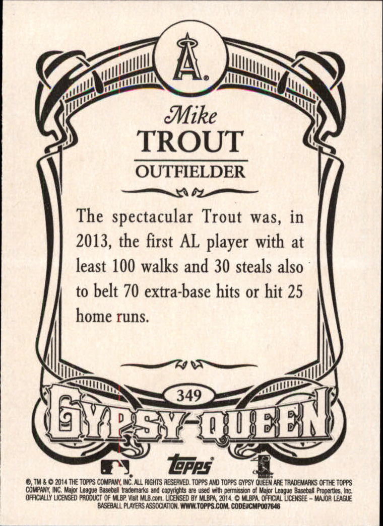B5098- 2014 Topps Gypsy Queen BB 201-350 +Inserts -You Pick- 15+ FREE US SHIP - Picture 193 of 291