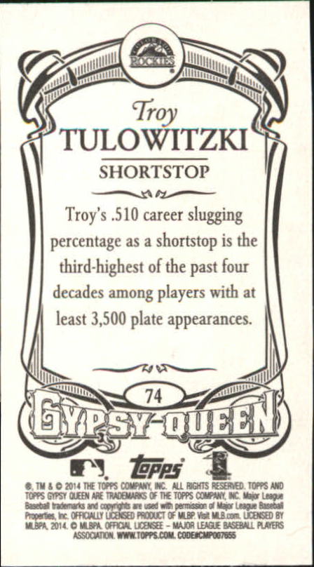 B5098- 2014 Topps Gypsy Queen BB Assorted Inserts -You Pick- 15+ FREE US SHIP - Picture 85 of 316