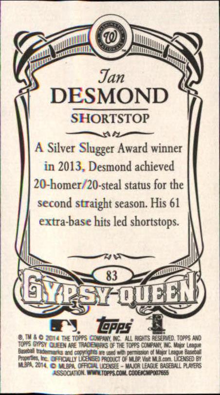 B5098- 2014 Topps Gypsy Queen BB Assorted Inserts -You Pick- 15+ FREE US SHIP - Picture 93 of 316