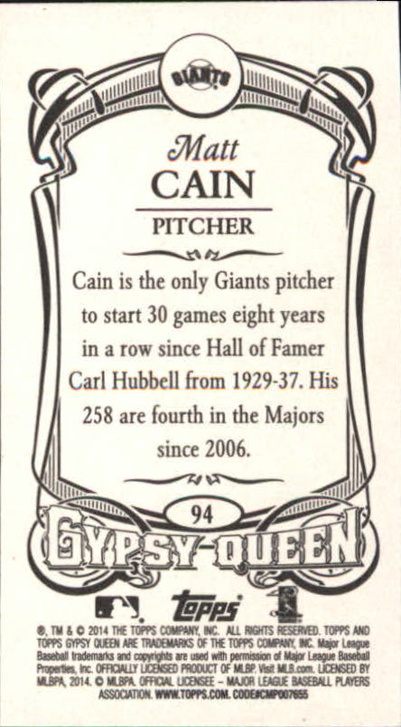 B5098- 2014 Topps Gypsy Queen BB Assorted Inserts -You Pick- 15+ FREE US SHIP - Picture 105 of 316