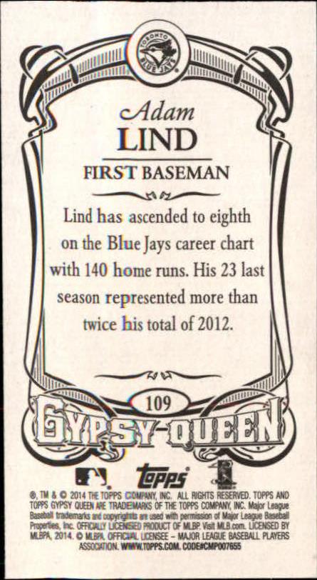 B5098- 2014 Topps Gypsy Queen BB Assorted Inserts -You Pick- 15+ FREE US SHIP - Picture 117 of 316
