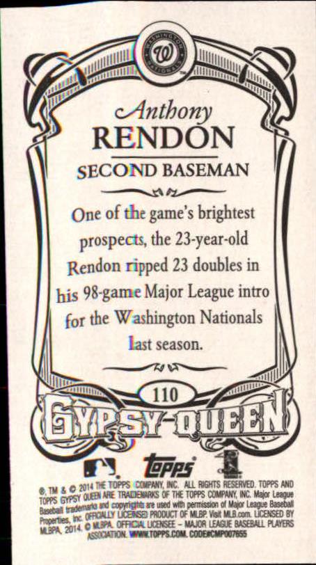 B5098- 2014 Topps Gypsy Queen BB Assorted Inserts -You Pick- 15+ FREE US SHIP - Picture 119 of 316
