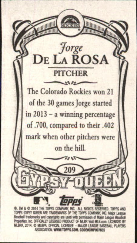B5098- 2014 Topps Gypsy Queen BB Assorted Inserts -You Pick- 15+ FREE US SHIP - Picture 205 of 316