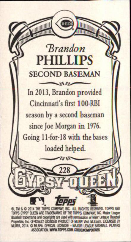 B5098- 2014 Topps Gypsy Queen BB Assorted Inserts -You Pick- 15+ FREE US SHIP - Picture 218 of 316