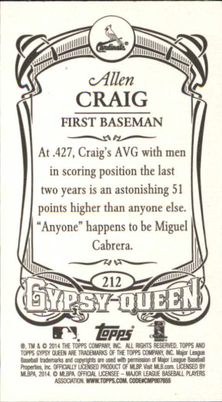 B5098- 2014 Topps Gypsy Queen BB Assorted Inserts -You Pick- 15+ FREE US SHIP - Picture 209 of 316