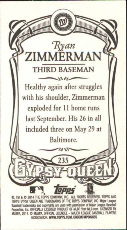 B5098- 2014 Topps Gypsy Queen BB Assorted Inserts -You Pick- 15+ FREE US SHIP - Picture 232 of 316