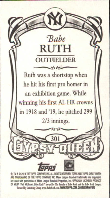 B5098- 2014 Topps Gypsy Queen BB Assorted Inserts -You Pick- 15+ FREE US SHIP - Picture 289 of 316