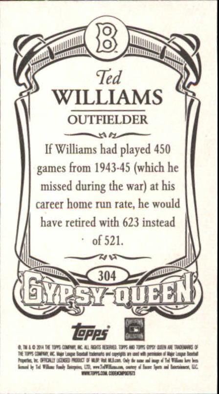 B5098- 2014 Topps Gypsy Queen BB Assorted Inserts -You Pick- 15+ FREE US SHIP - Picture 293 of 316