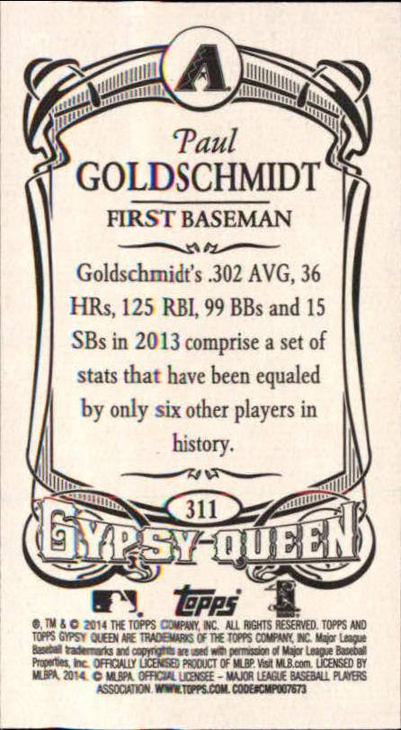 B5098- 2014 Topps Gypsy Queen BB Assorted Inserts -You Pick- 15+ FREE US SHIP - Picture 297 of 316