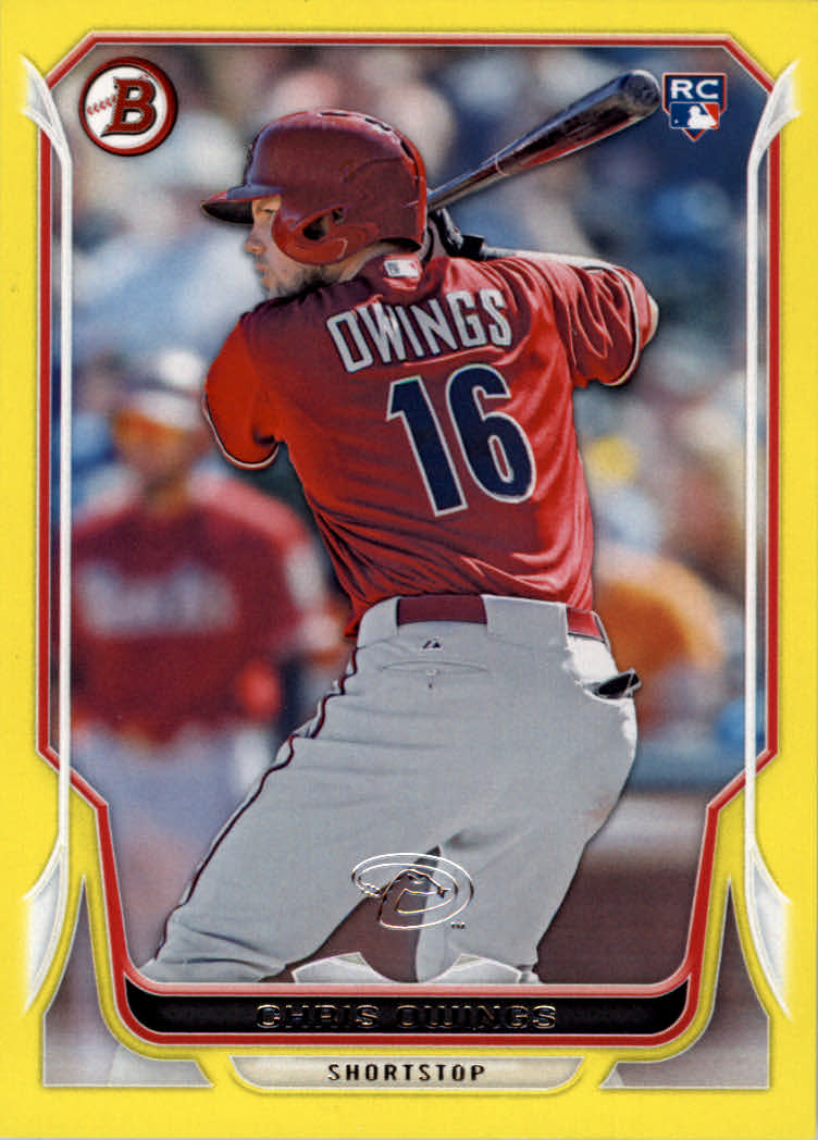 2014 Bowman Yellow #219 Chris Owings