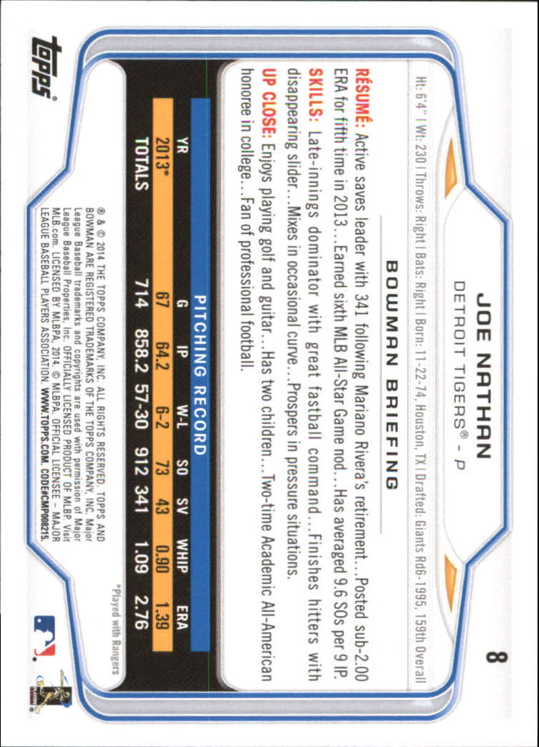 A0983- 2014 Bowman Hometown Baseball Card #s 1-220 -You Pick- 15+ FREE US SHIP - Picture 12 of 359