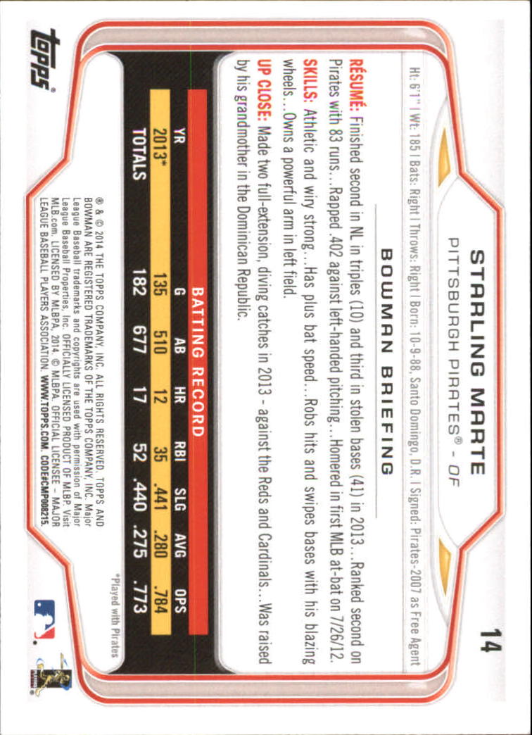 A0983- 2014 Bowman Hometown Baseball Card #s 1-220 -You Pick- 15+ FREE US SHIP - Picture 21 of 359