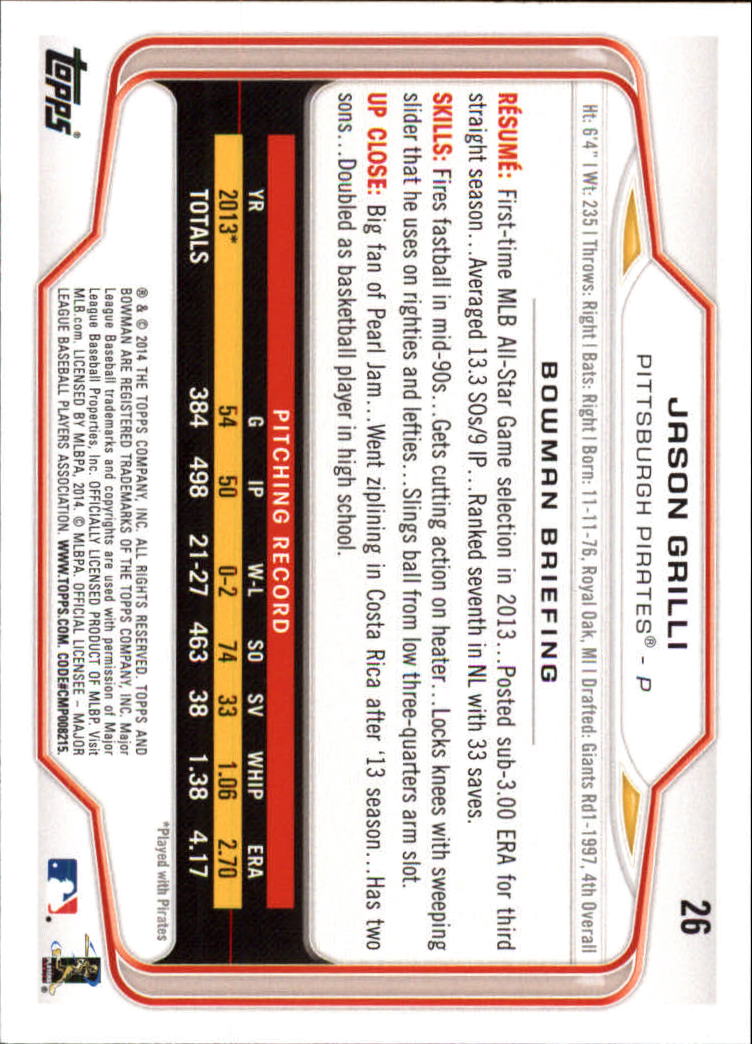 A0983- 2014 Bowman Hometown Baseball Card #s 1-220 -You Pick- 15+ FREE US SHIP - Picture 41 of 359