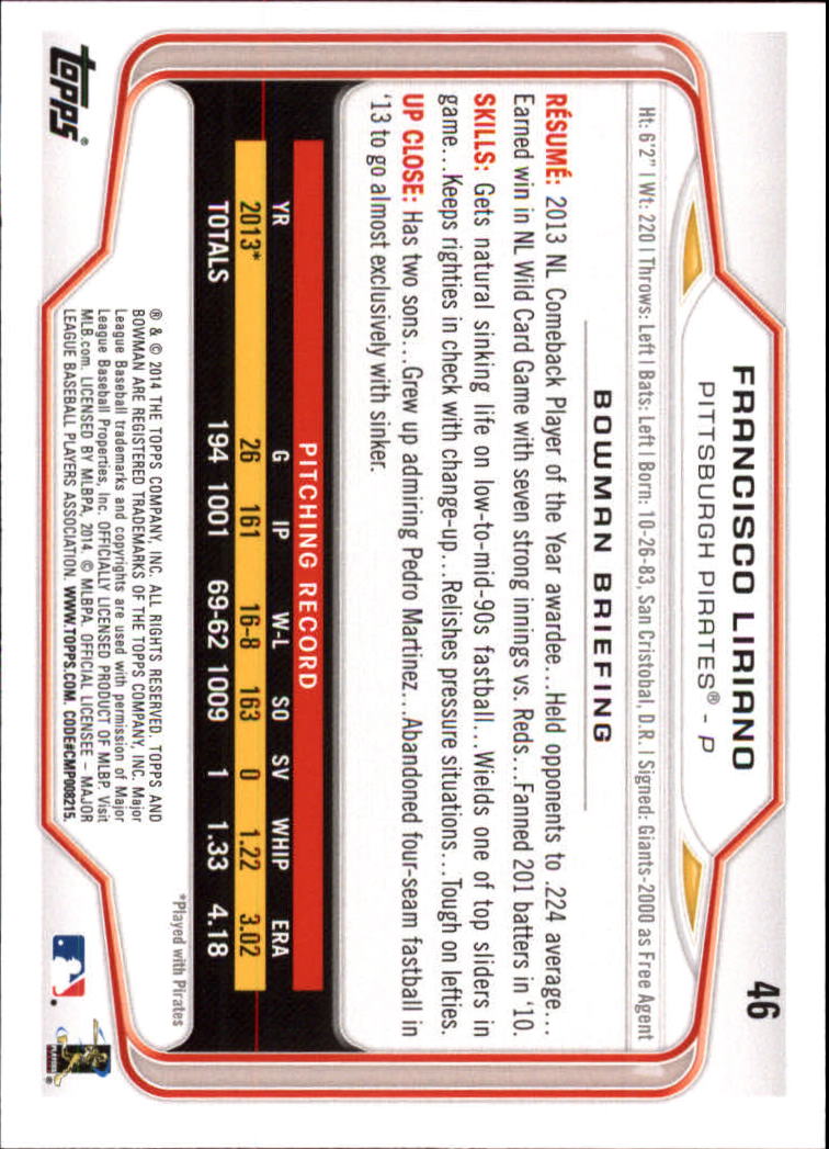 A0983- 2014 Bowman Hometown Baseball Card #s 1-220 -You Pick- 15+ FREE US SHIP - Picture 75 of 359
