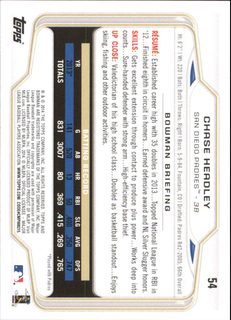 A0983- 2014 Bowman Hometown Baseball Card #s 1-220 -You Pick- 15+ FREE US SHIP - Picture 91 of 359