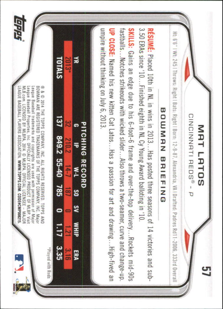 A0983- 2014 Bowman Hometown Baseball Card #s 1-220 -You Pick- 15+ FREE US SHIP - Picture 97 of 359