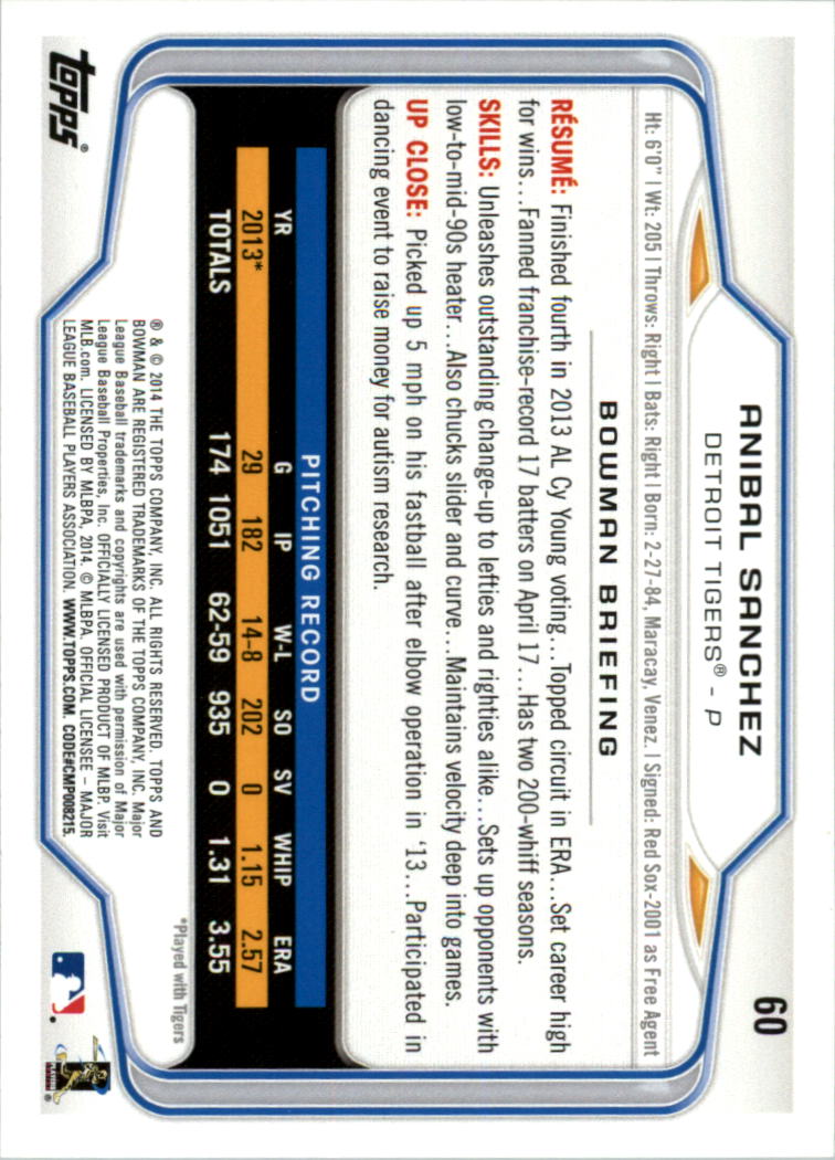 A0983- 2014 Bowman Hometown Baseball Card #s 1-220 -You Pick- 15+ FREE US SHIP - Picture 103 of 359