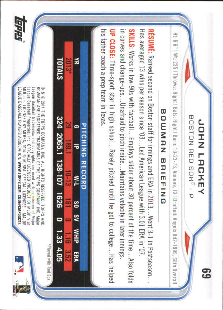 A0983- 2014 Bowman Hometown Baseball Card #s 1-220 -You Pick- 15+ FREE US SHIP - Picture 119 of 359