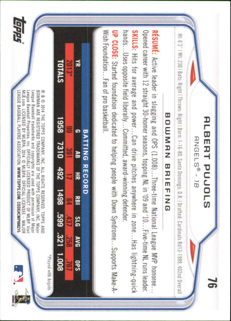 A0983- 2014 Bowman Hometown Baseball Card #s 1-220 -You Pick- 15+ FREE US SHIP - Picture 127 of 359