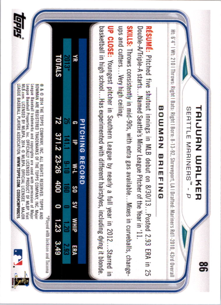 A0983- 2014 Bowman Hometown Baseball Card #s 1-220 -You Pick- 15+ FREE US SHIP - Picture 145 of 359
