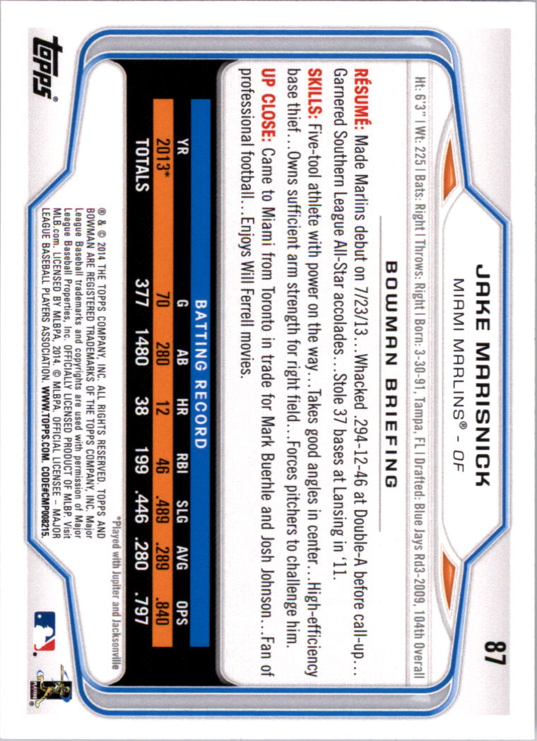 A0983- 2014 Bowman Hometown Baseball Card #s 1-220 -You Pick- 15+ FREE US SHIP - Picture 147 of 359