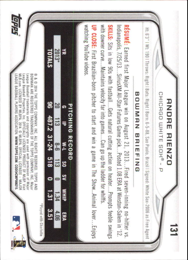 A0983- 2014 Bowman Hometown Baseball Card #s 1-220 -You Pick- 15+ FREE US SHIP - Picture 213 of 359