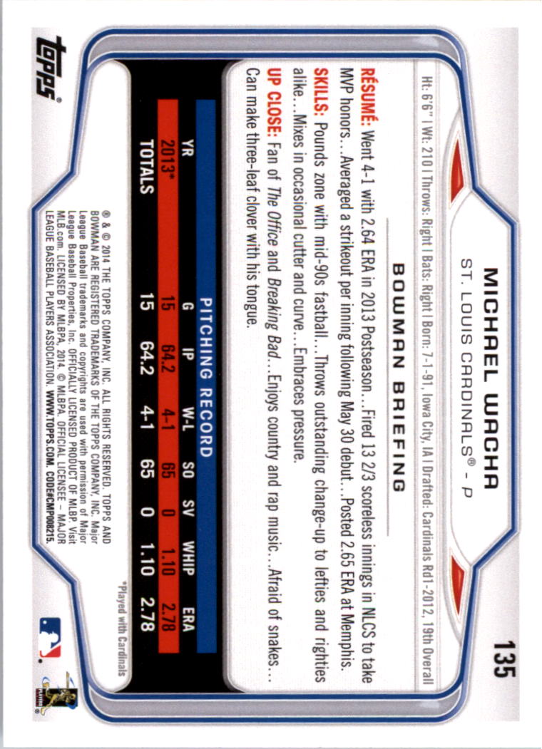 A0983- 2014 Bowman Hometown Baseball Card #s 1-220 -You Pick- 15+ FREE US SHIP - Picture 219 of 359